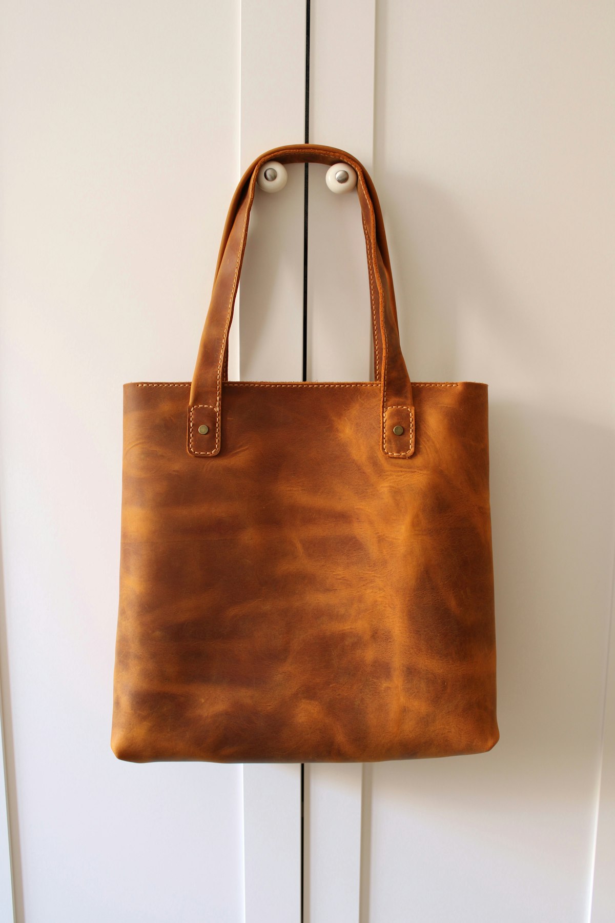 Bolso tote de cuero