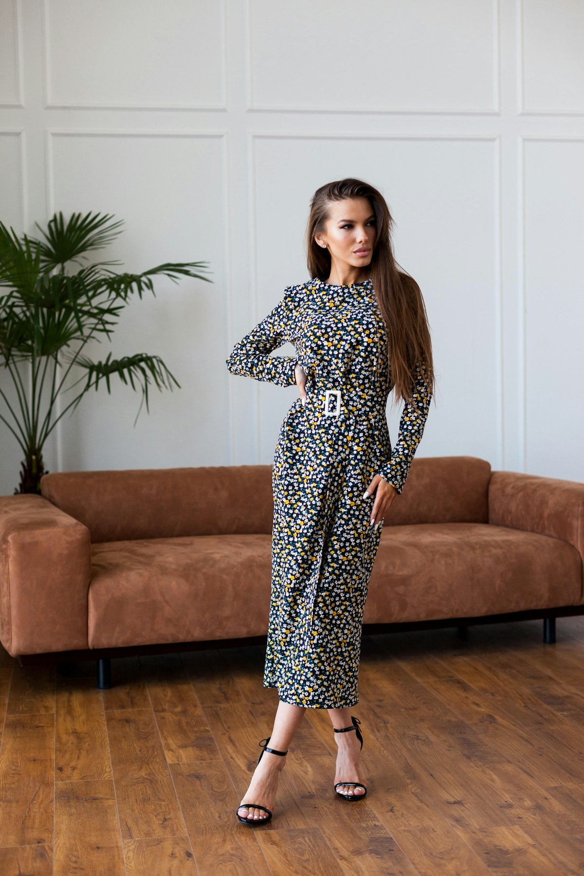 Vestido midi Flora