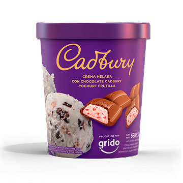 Tentación Cadbury Yogur de frutilla