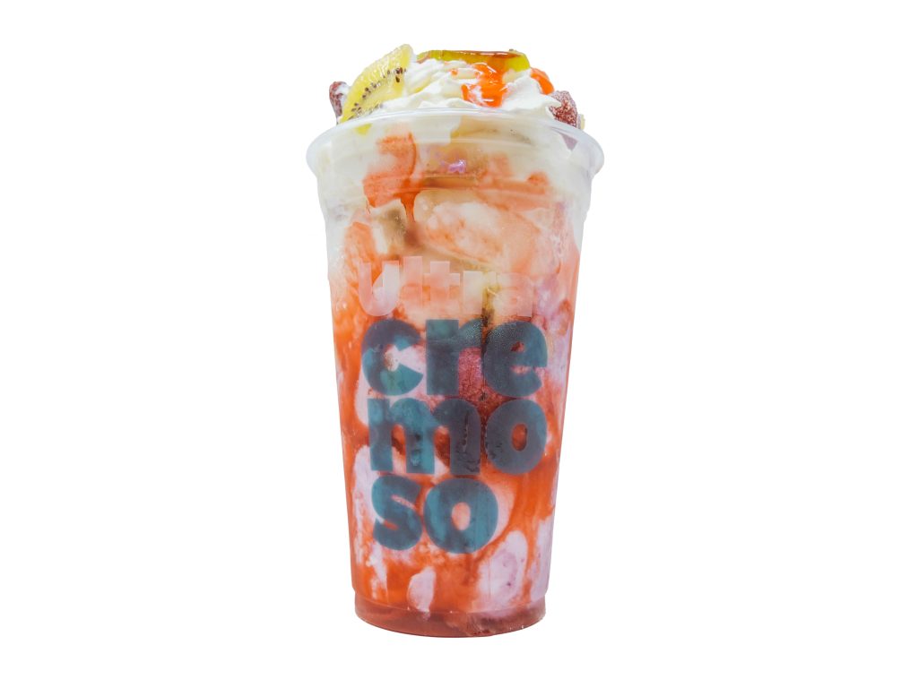 Copa helada con frutas