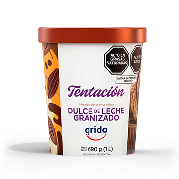 Tentación Dulce de leche granizado