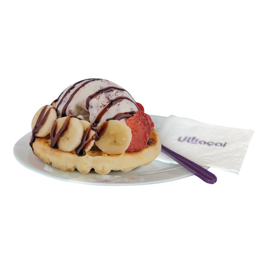 Waffle con açaí