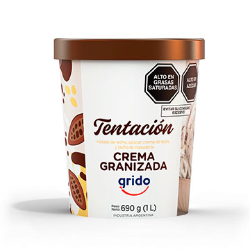 Tentación Crema granizada